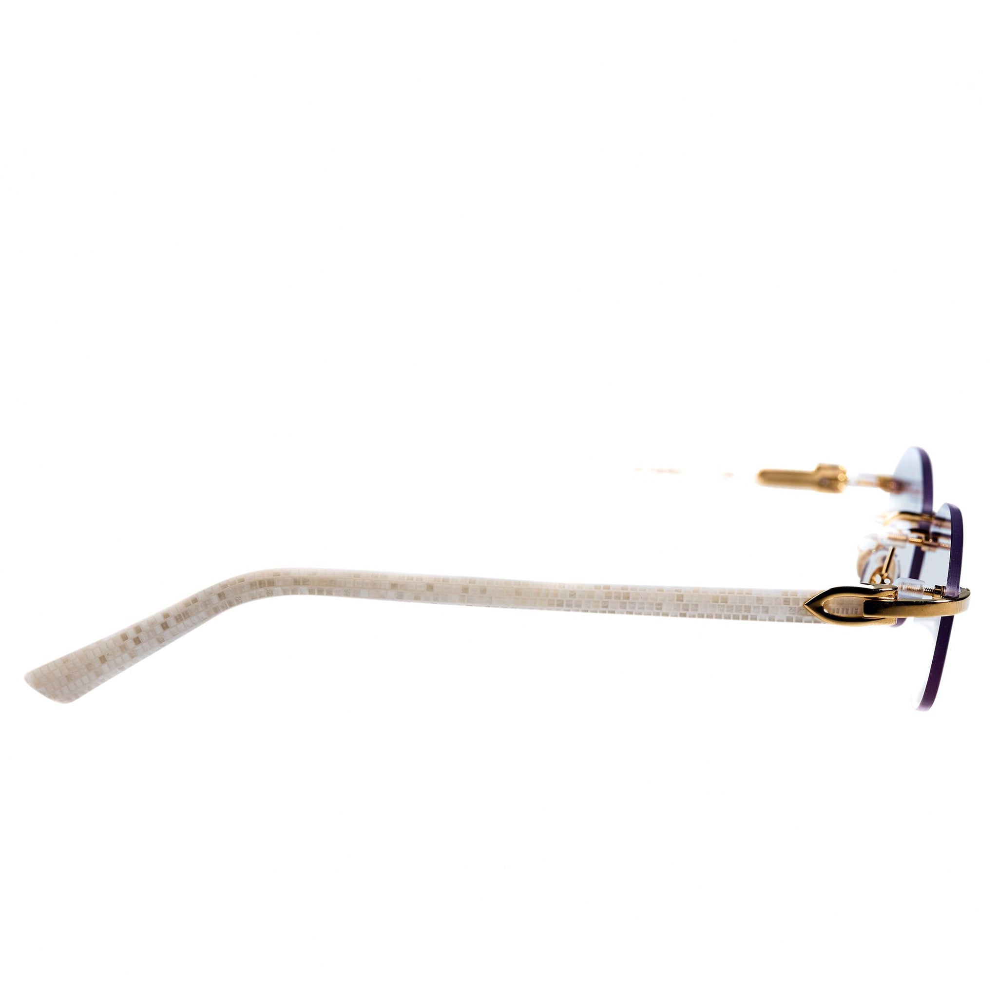 Image of Cartier Eyewear Custom CT00560 C Decor Rimless Sunglasses